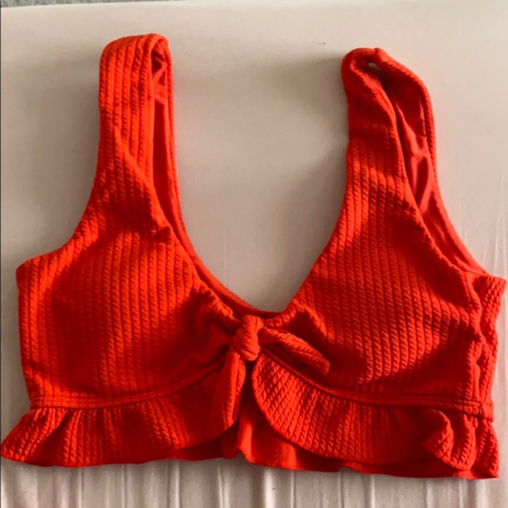 Red Ribbed Bikini - Picture 2 of 4